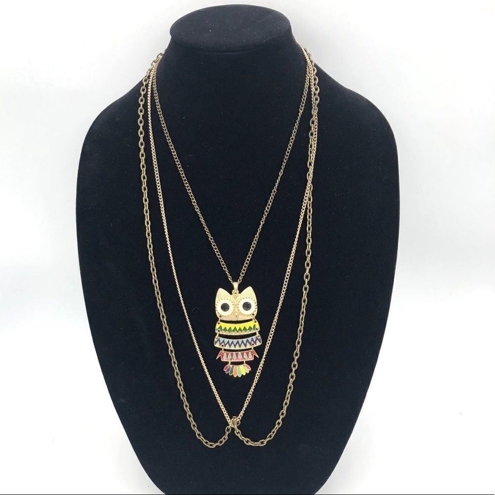 💝Owl
🦉 Pendant on Multi Chain Necklace